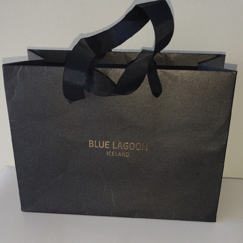 Blue Lagoon Iceland Black Gift Bag